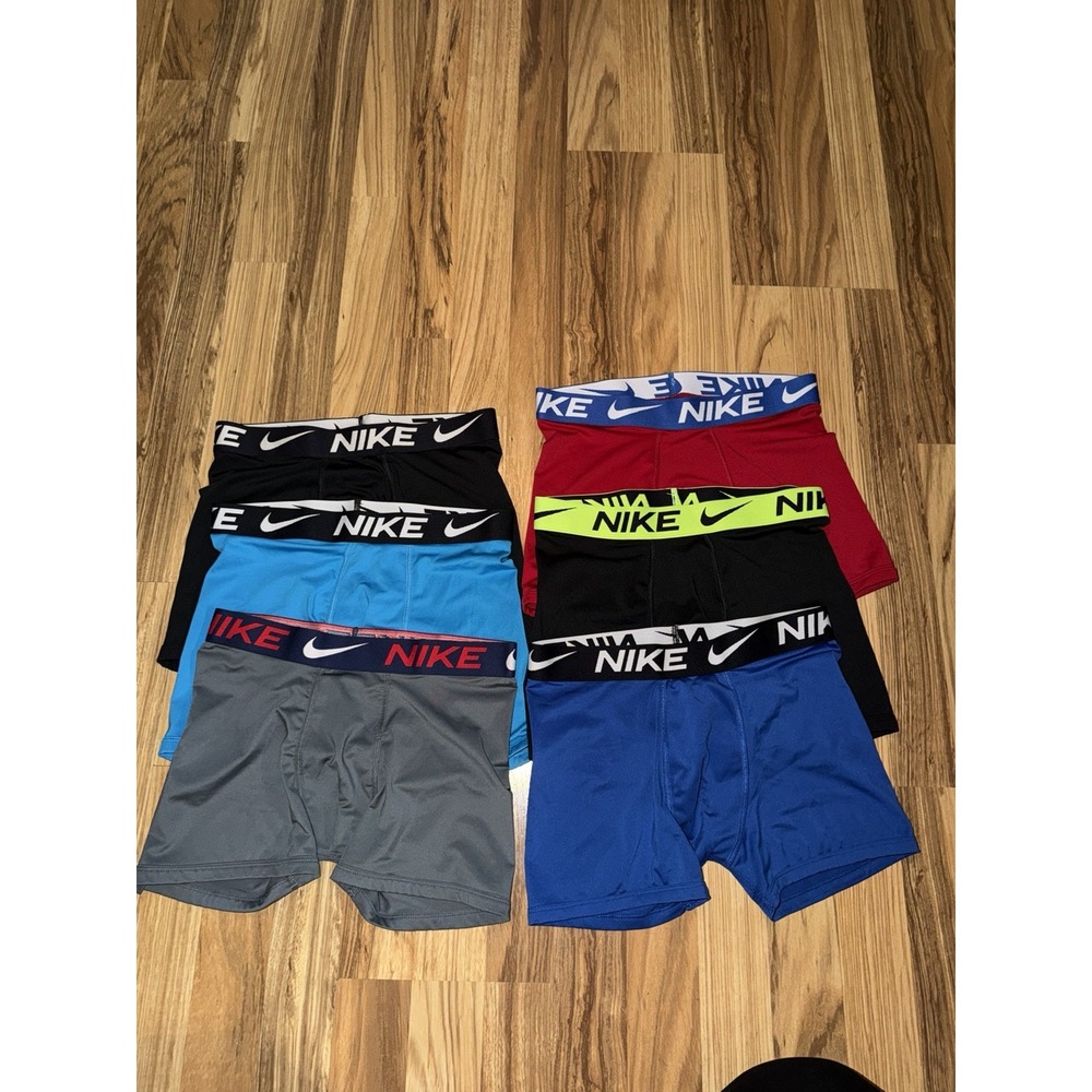 Nike Dri-Fit Stretch Microfiber Boxer Briefs Youth Size Large Set of 6